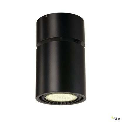 SLV SUPROS CL Deckenleuchte, rund, schwarz, 3000lm, 4000K, SLM LED, 60° Reflektor