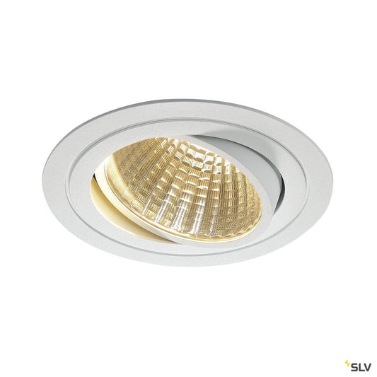 SLV NEW TRIA LED DL ROUND Set, mattweiss, 25W, 30°, 3000K, inkl. Treiber, Clipfed.