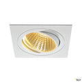 SLV NEW TRIA LED DL SQUARE Set, mattweiss, 25W, 30°, 2700K, inkl. Treiber, Clipfed.