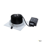 SLV NEW TRIA LED DL SQUARE Set, mattweiss, 25W, 30°, 2700K, inkl. Treiber, Clipfed.