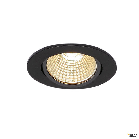 SLV NEW TRIA 68 LED DL ROUND Set, mattschwarz, 9W, 38°, 3000K, inkl. Treiber