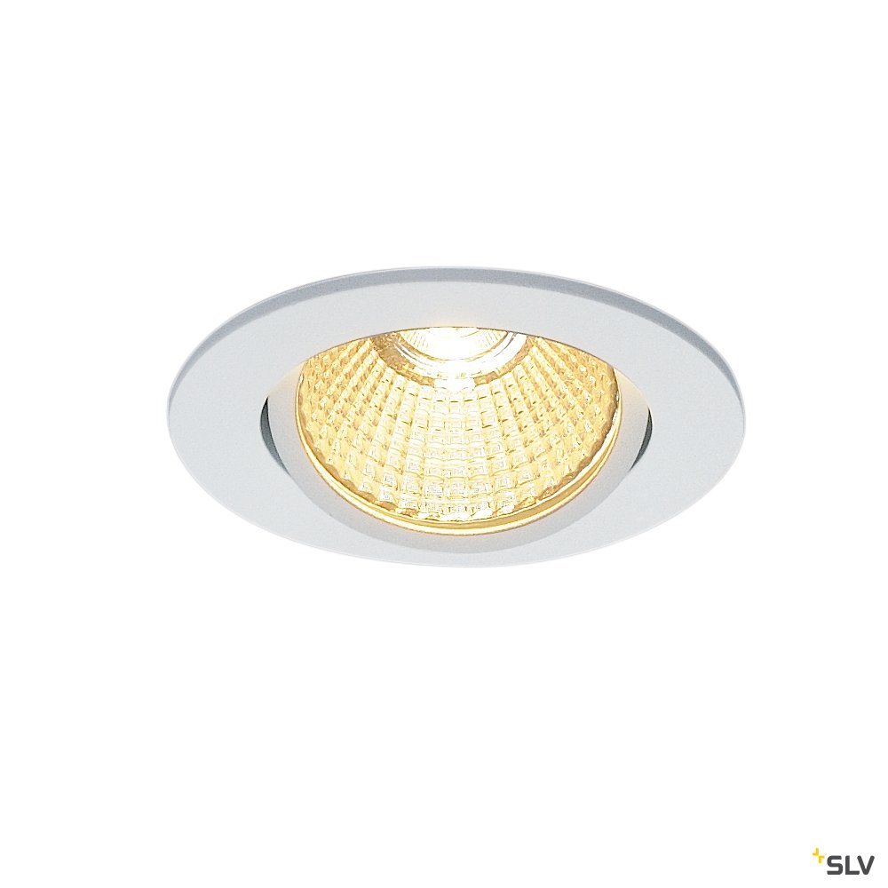 SLV NEW TRIA 68 LED DL ROUND Set, mattweiss, 9W, 38°, 3000K, inkl. Treiber