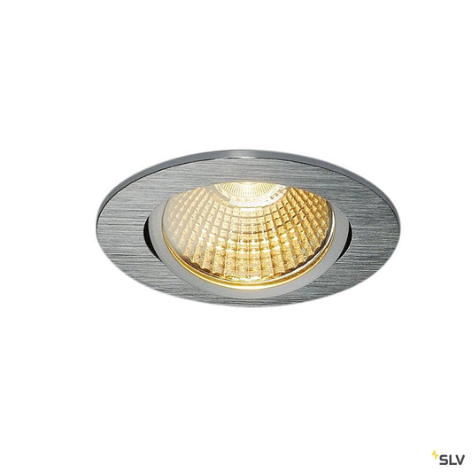 SLV NEW TRIA 68 LED DL ROUND Set, alu-brushed, 9W, 38°, 3000K, inkl. Treiber