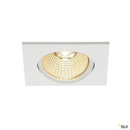 SLV NEW TRIA 68 LED DL SQUARE Set, mattweiss, 9W, 38°, 3000K, inkl. Treiber