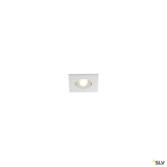 SLV NEW TRIA MINI DL SQUARE, mattweiss, 30°, 3000K, inkl. Treiber, Clipfed.