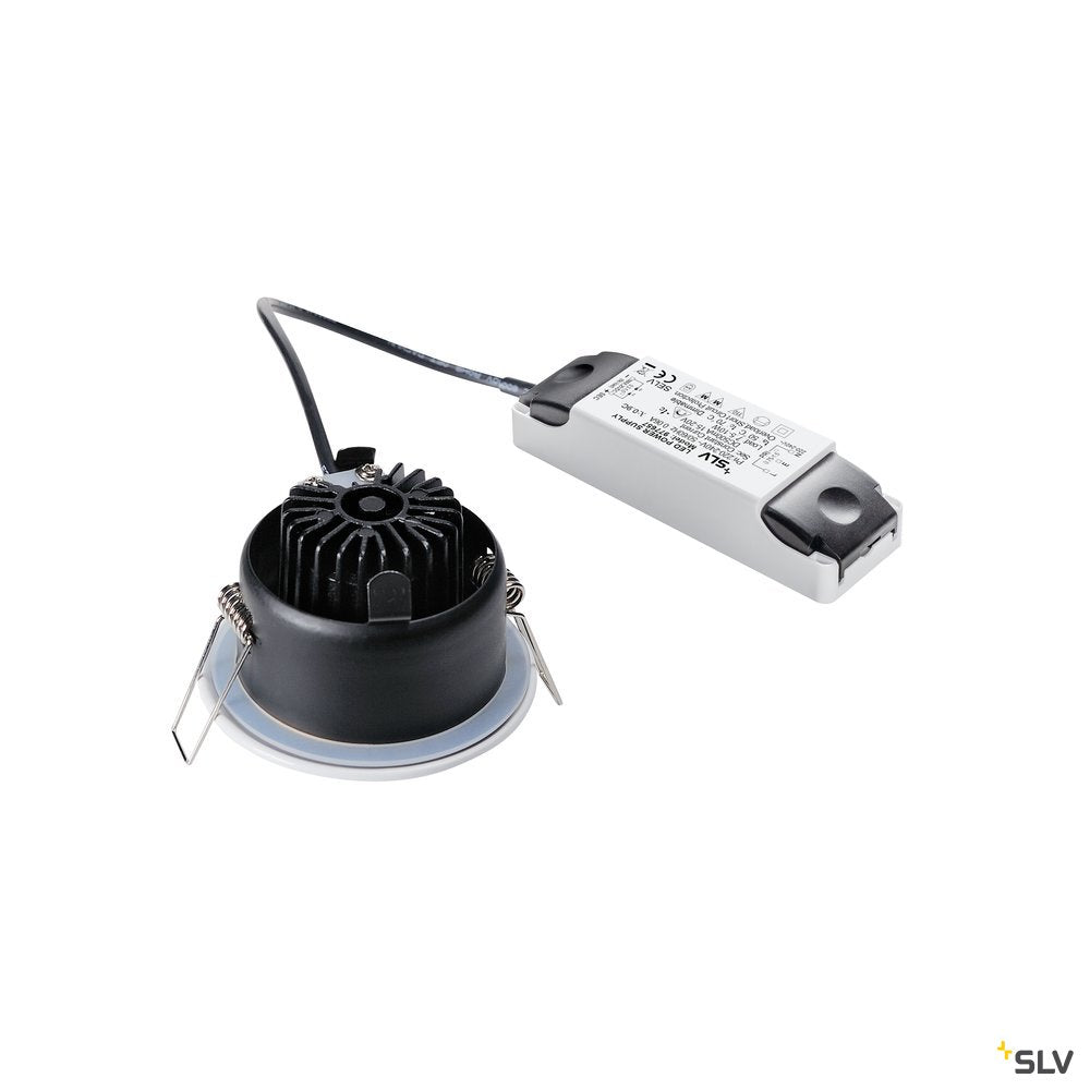 SLV OUT 65 LED DL ROUND Set Down- light, weiss, 9W, 38°, 3000K, inkl. Treiber