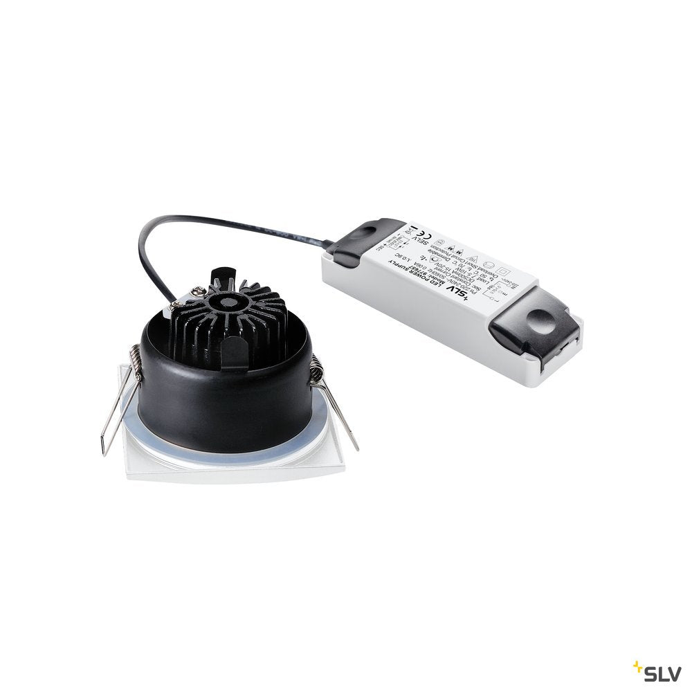 SLV OUT 65 LED DL SQUARE Set Down- light, weiss, 9W, 38°, 3000K, inkl. Treiber