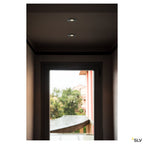 SLV H-LIGHT ROUND HOLE, mattschwarz, 12W, 20°, 2700K, inkl. Treiber, Clipfeder