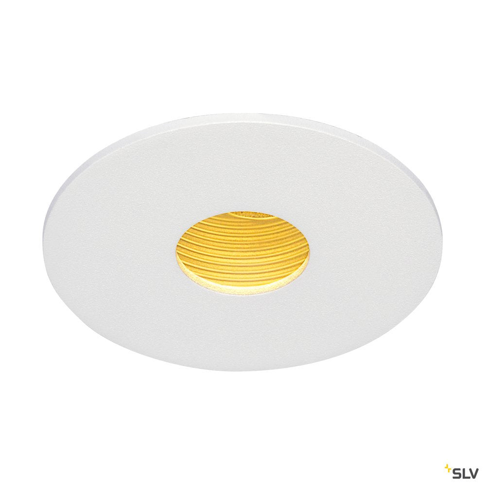 SLV H-LIGHT ROUND HOLE, mattweiss, 12W, 20°, 2700K, inkl. Treiber, Clipfeder