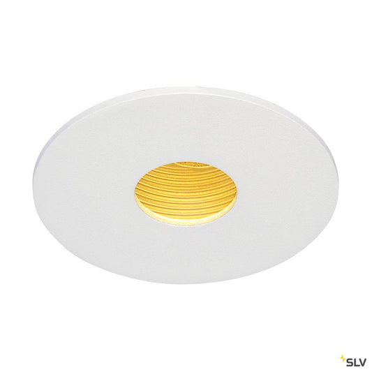 SLV H-LIGHT ROUND HOLE, mattweiss, 12W, 20°, 2700K, inkl. Treiber, Clipfeder