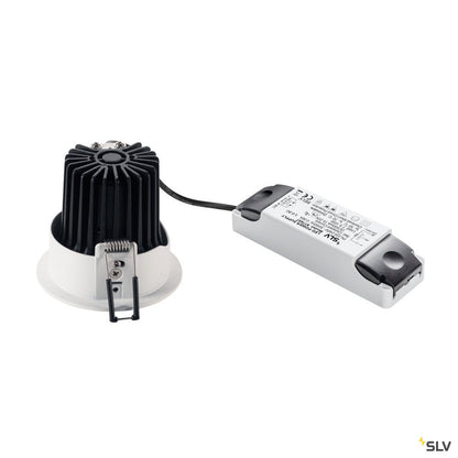 SLV H-LIGHT REFLECTOR, mattweiss, 12W, 20°, 2700K, inkl. Treiber, Clipfeder