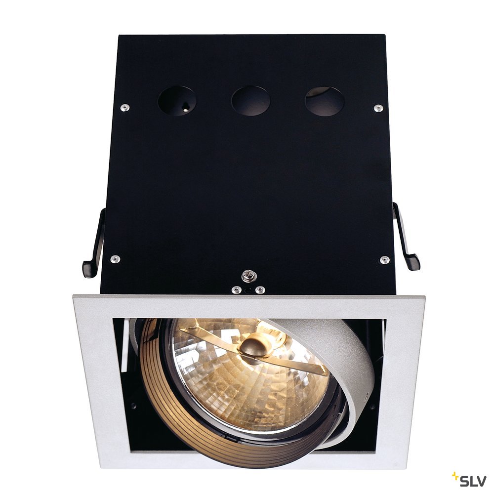 SLV AIXLIGHT PRO 1 FRAME Einbaurahmen, silbergrau / schwarz
