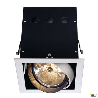 SLV AIXLIGHT PRO 1 FRAME Einbaurahmen, silbergrau / schwarz