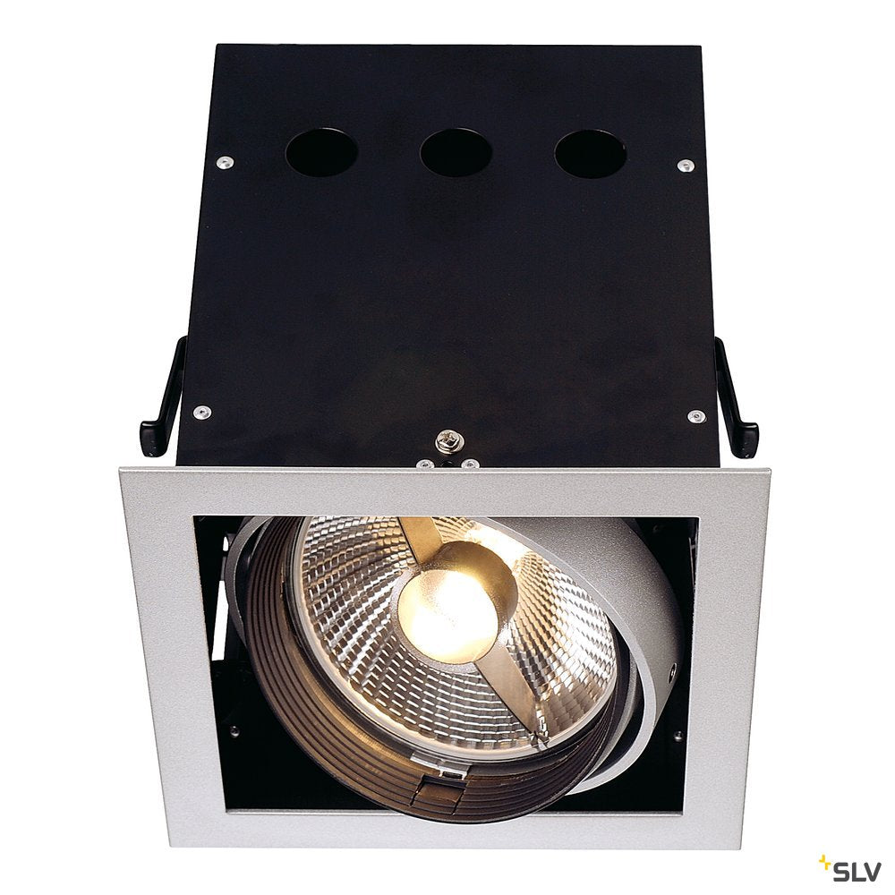 SLV AIXLIGHT PRO 1 FRAME Einbaurahmen, silbergrau / schwarz