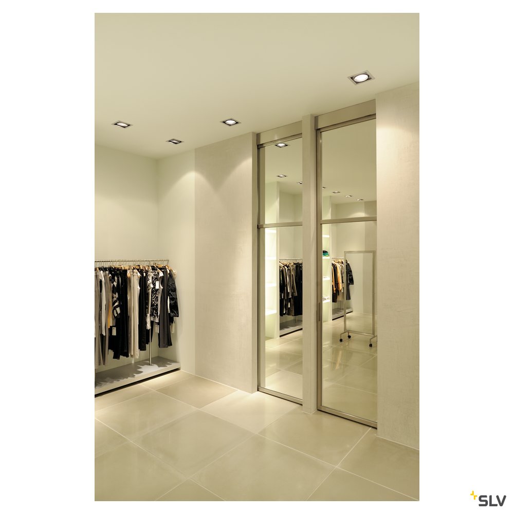 SLV AIXLIGHT PRO 1 FRAME Einbaurahmen, silbergrau / schwarz