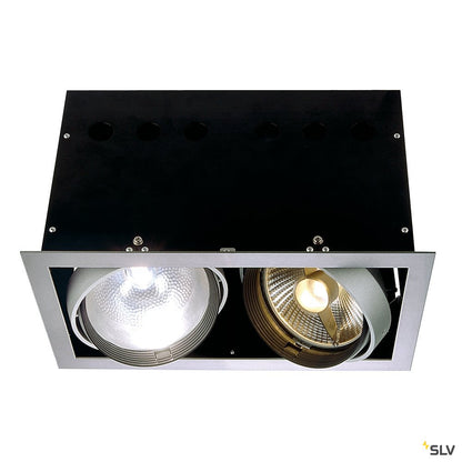SLV AIXLIGHT PRO 2 FRAME Einbaurahmen, silbergrau / schwarz