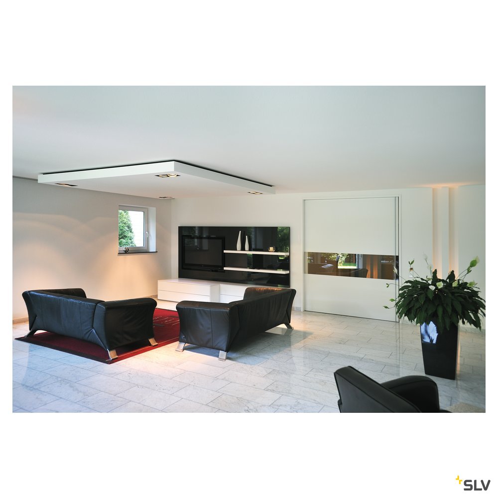 SLV AIXLIGHT PRO 2 FRAMELESS Einbaurahmen, inkl. Einbau-Kit, schwarz