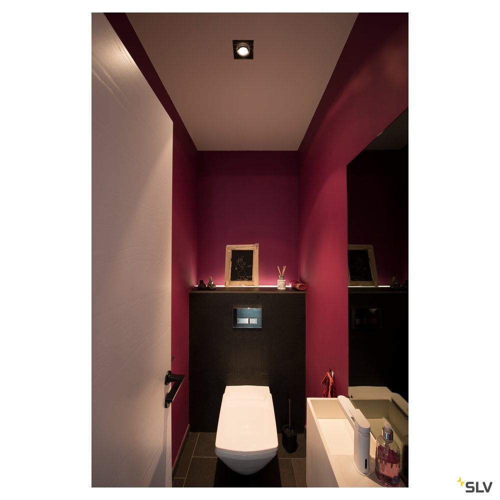 SLV Leuchteneinsatz, LED-Leuchteneinsatz GU10 f. AIXLIGHT PRO 50 grau/schwarz 50W