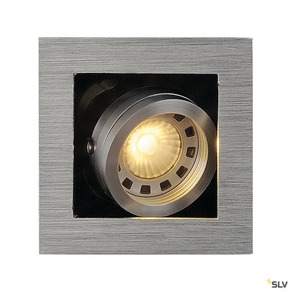 SLV KADUX 1 GU10 Downlight, eckig, alu brushed, max. 50W