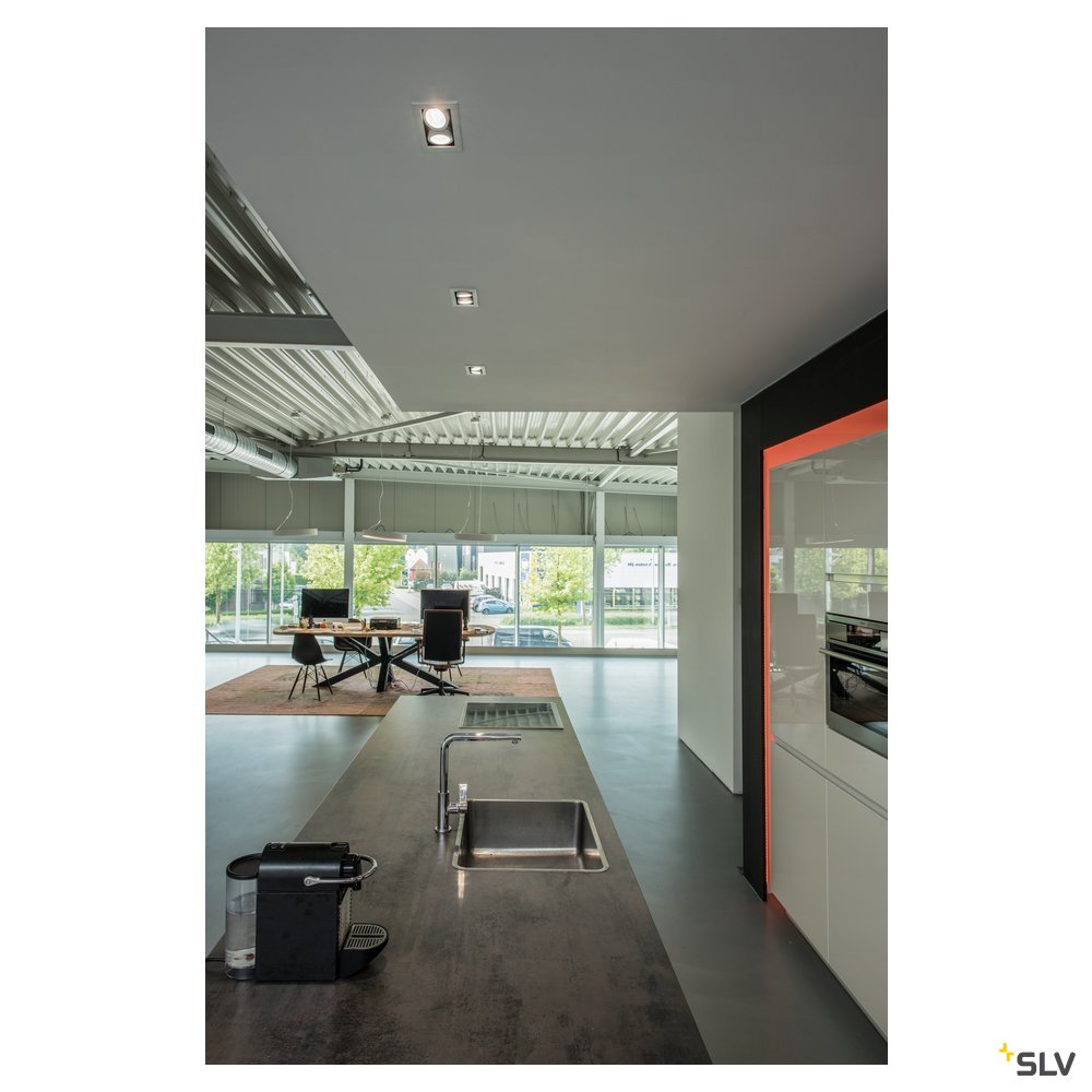 SLV KADUX LED DL Set, mattweiss, 2x9W, 38°, 3000K, inkl. Treiber