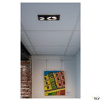 SLV KADUX LED DL Set, mattschwarz, 3x9W, 38°, 3000K, inkl. Treiber