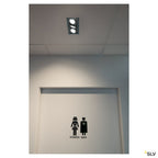 SLV KADUX LED DL Set, mattschwarz, 3x9W, 38°, 3000K, inkl. Treiber
