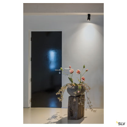 SLV SUPROS 78, Deckenleuchte, LED, 3000K, rund, schwarz, 60° Linse