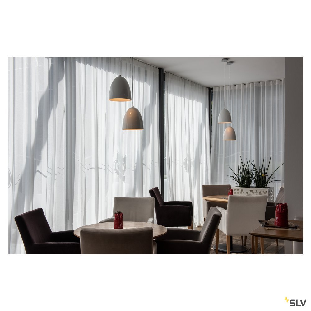 SLV PARA CONE 30 Pendelleuchte, rund, weiss, E27, max. 60W