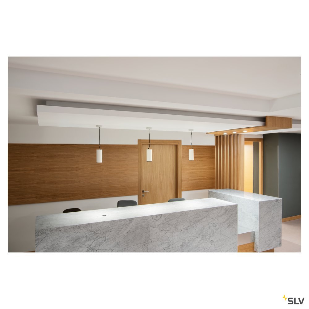 SLV SUPROS PD Pendelleuchte, rund, weiß, 4000lm 4000K SLM LED, 60° Reflektor