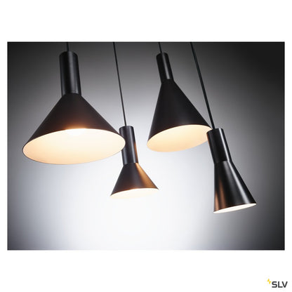 SLV PHELIA Pendelleuchte, schwarz, D175/H255, E27, max. 23W