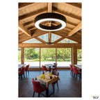 SLV MEDO PRO 60 RING Pendel- leuchte, schwarz, LED