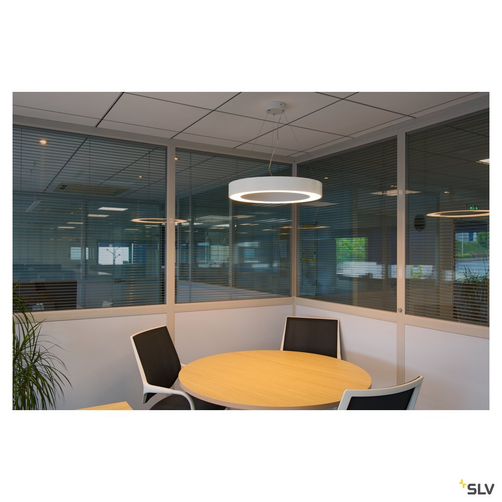 SLV MEDO PRO 60 RING Pendel- leuchte, weiss, LED