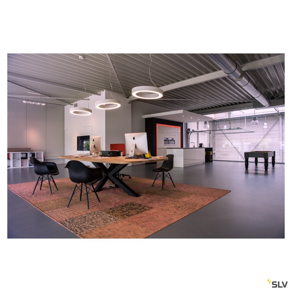 SLV MEDO PRO 60 RING Pendel- leuchte, weiss, LED