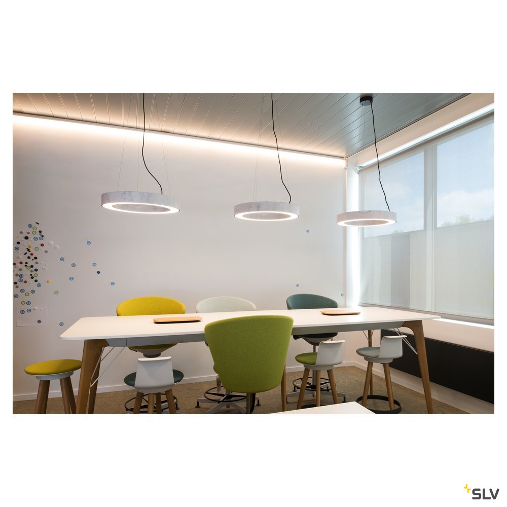 SLV MEDO PRO 60 RING Pendel- leuchte, weiss, LED