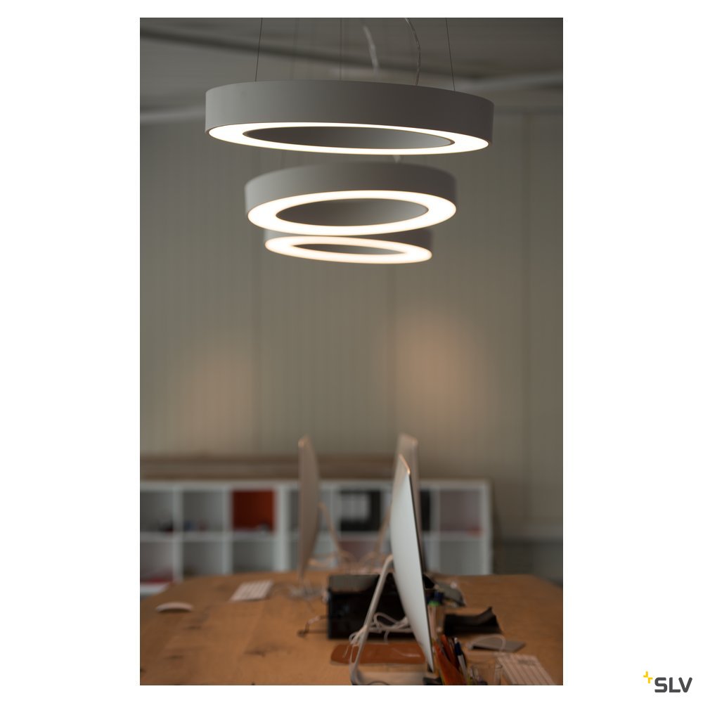 SLV MEDO PRO 60 RING Pendel- leuchte, weiss, LED