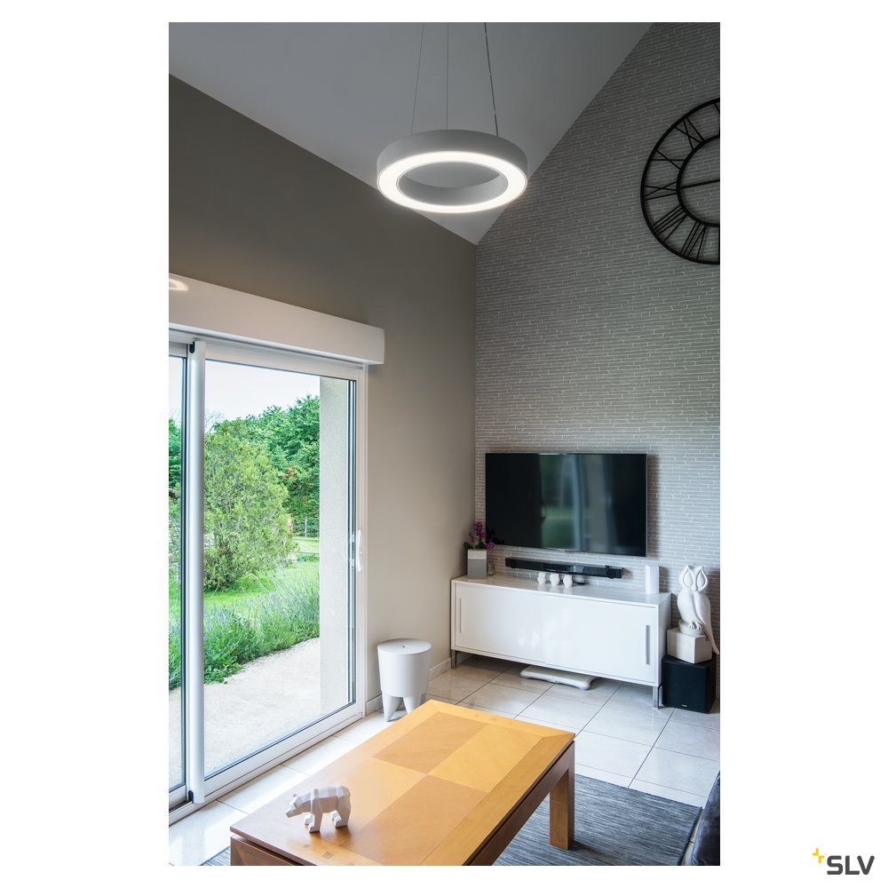 SLV MEDO PRO 60 RING Pendel- leuchte, weiss, LED