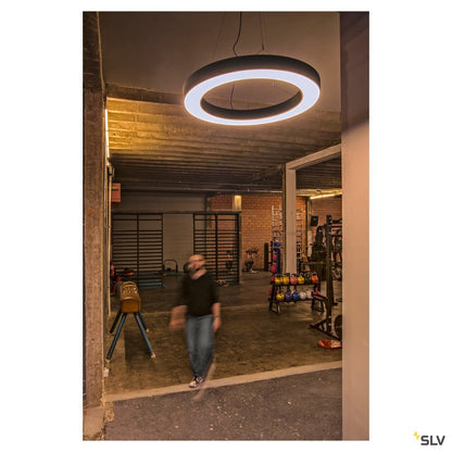 SLV MEDO PRO 90 RING Pendel- leuchte, schwarz, LED