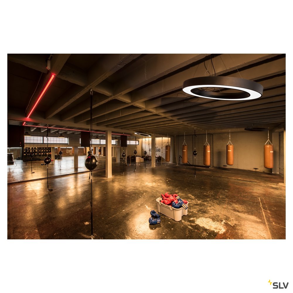 SLV MEDO PRO 90 RING Pendel- leuchte, schwarz, LED