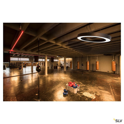 SLV MEDO PRO 90 RING Pendel- leuchte, schwarz, LED