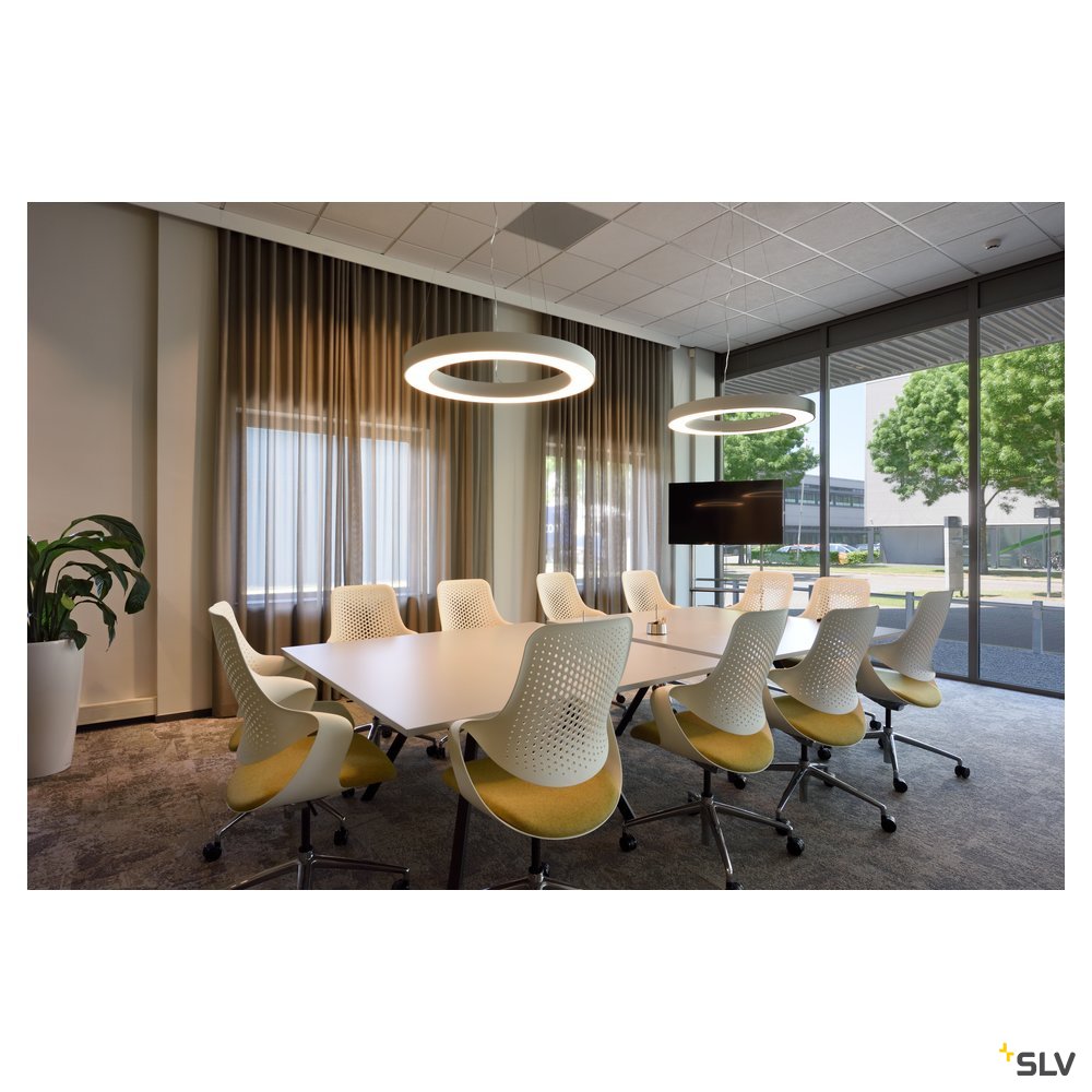 SLV MEDO PRO 90 RING Pendel- leuchte, weiss, LED