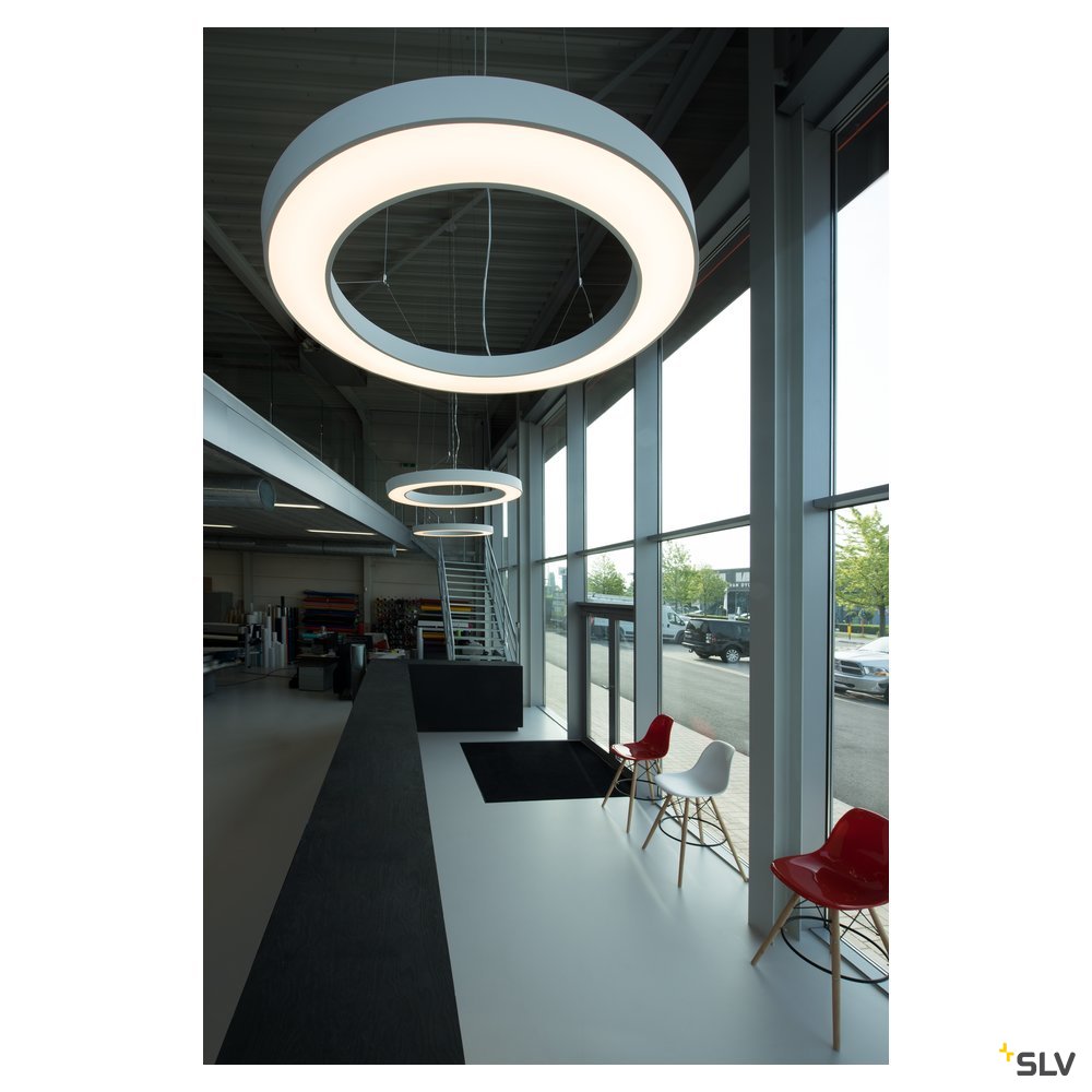 SLV MEDO PRO 90 RING Pendel- leuchte, weiss, LED