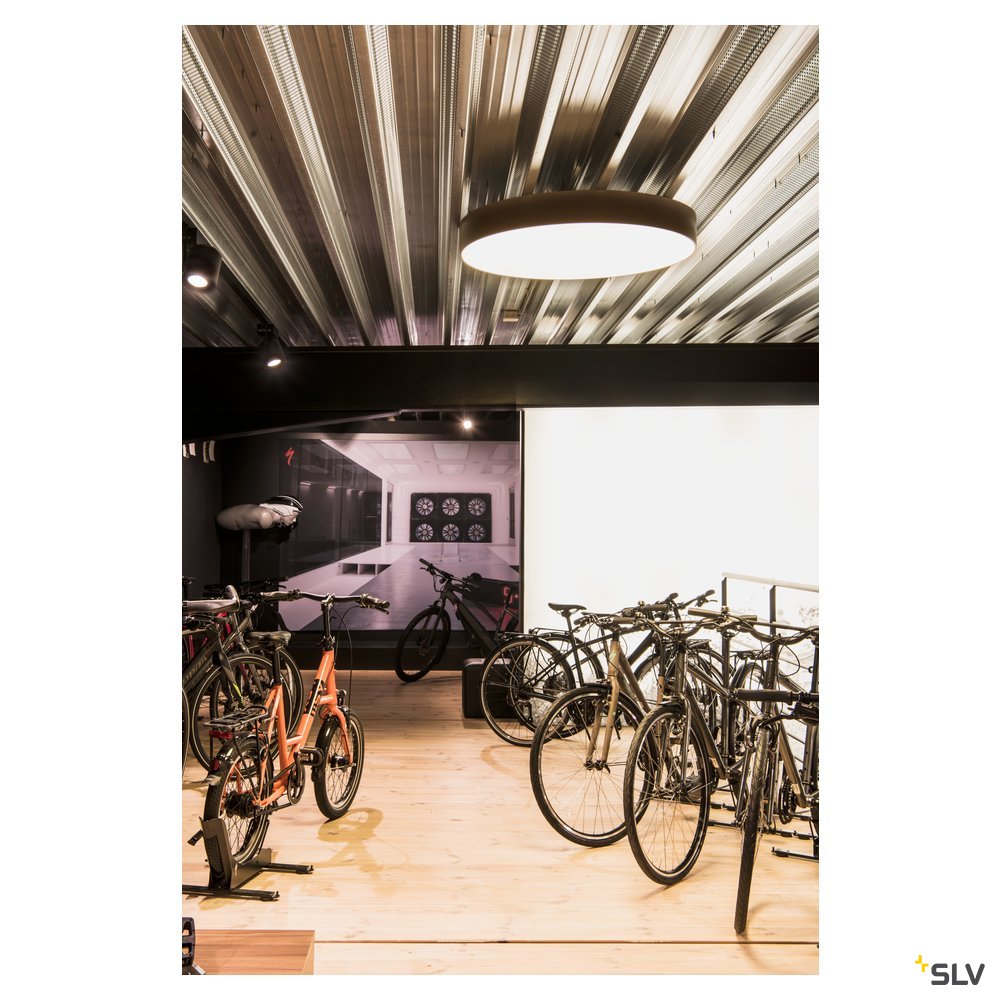 SLV MEDO 60 LED Deckenleuchte, schwarz, optional abpendelbar