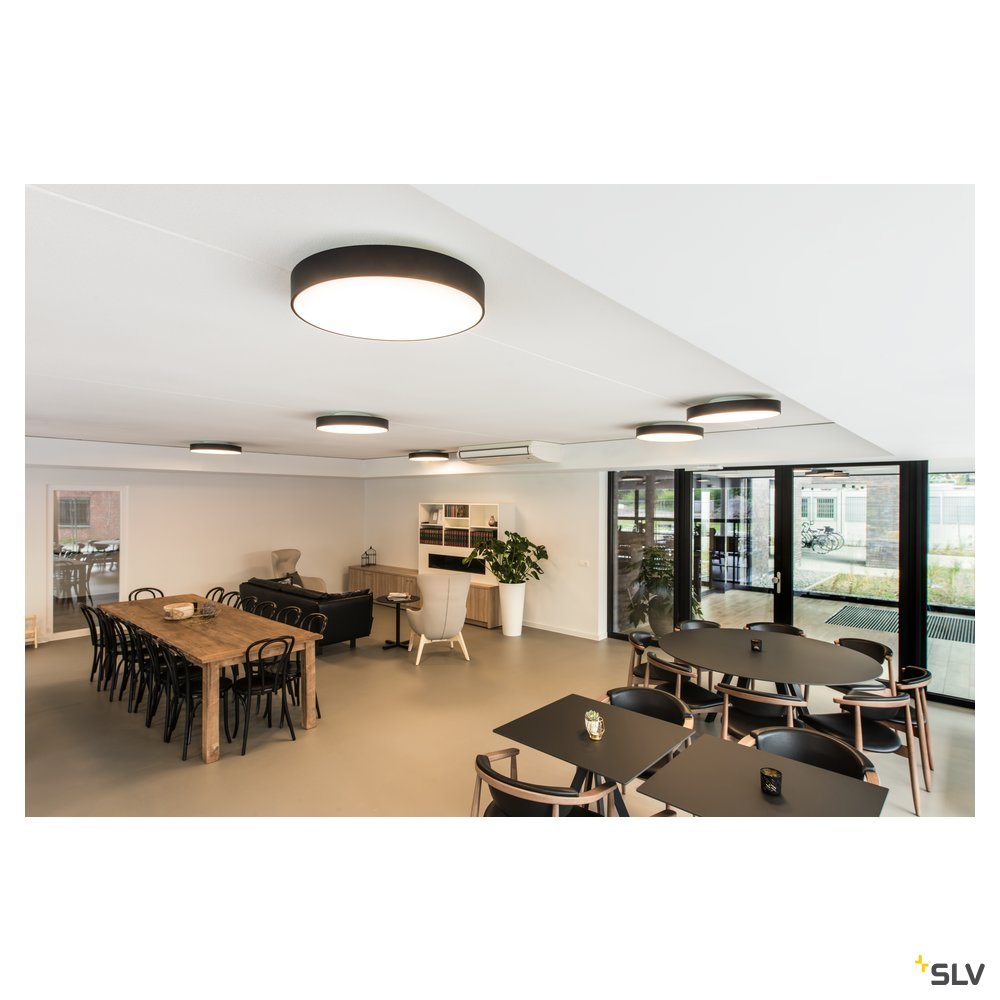 SLV MEDO 60 LED Deckenleuchte, schwarz, optional abpendelbar