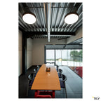 SLV MEDO 60 LED Deckenleuchte, schwarz, optional abpendelbar