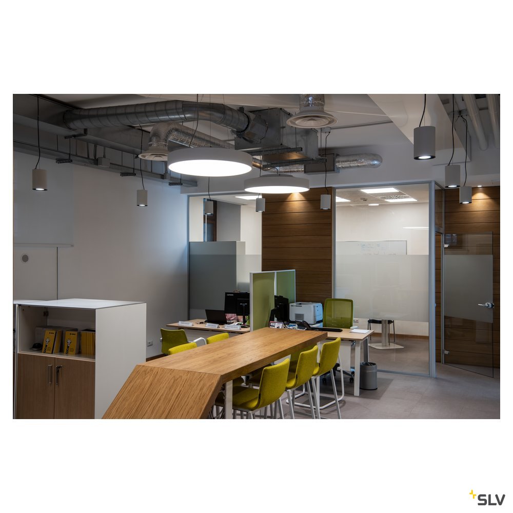 SLV MEDO 60 LED Deckenleuchte, weiss, optional abpendelbar