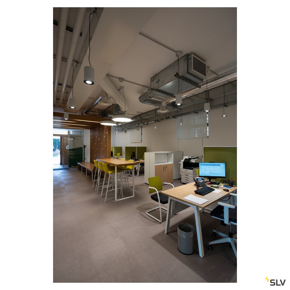 SLV MEDO 60 LED Deckenleuchte, weiss, optional abpendelbar