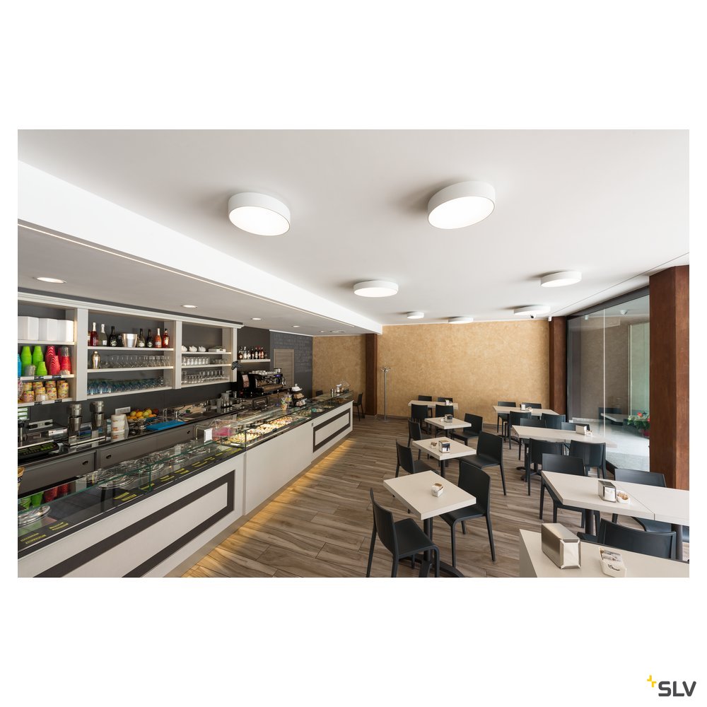 SLV MEDO 40 LED Deckenleuchte, weiss, optional abpendelbar