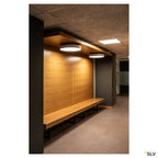 SLV MEDO 60 LED Deckenleuchte, silbergrau, optional abpendelbar