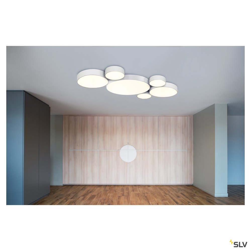 SLV MEDO 90 LED Deckenleuchte, weiss, optional abpendelbar