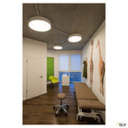 SLV MEDO 90 LED Deckenleuchte, silbergrau, optional abpendel- bar